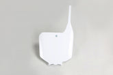 UFO Front Number Plate CR125 CR250 95-99 CR500 95-01 - White